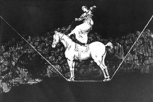Una reina de circo o Disparate puntual - Francisco de Goya