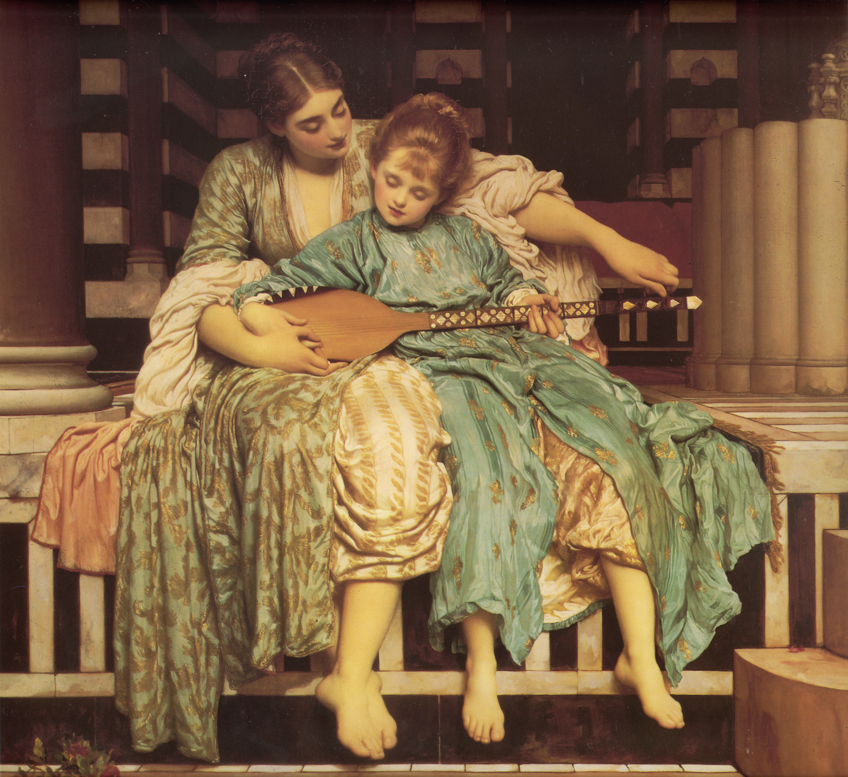 Music Lesson by Lord Frederic Leighton, circa 1877