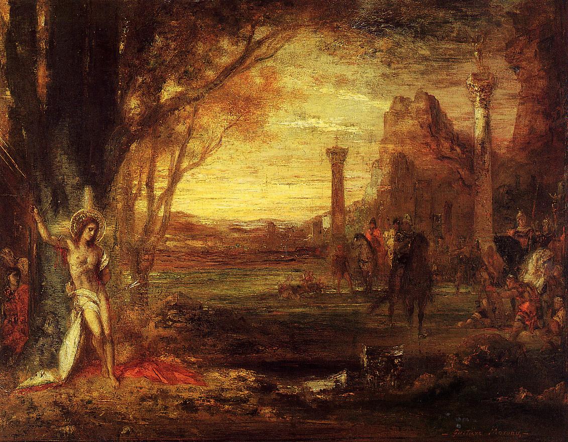 Saint Sebastian And His Executioners - Gustave Moreau - WikiArt.org ...