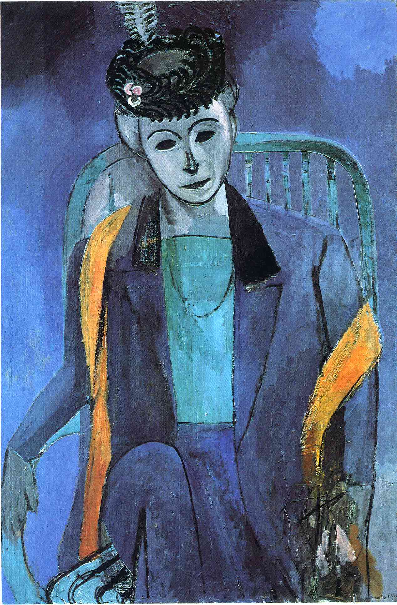 Portrait of Mme. Matisse Henri Matisse encyclopedia