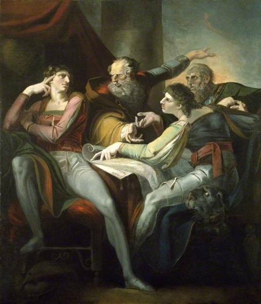 Disputa entre Hotspur, Glendower, Mortimer y Worcester - Henry Fuseli