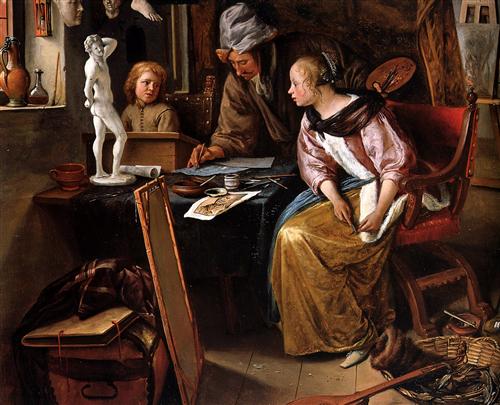 Drawing lesson - Jan Steen
