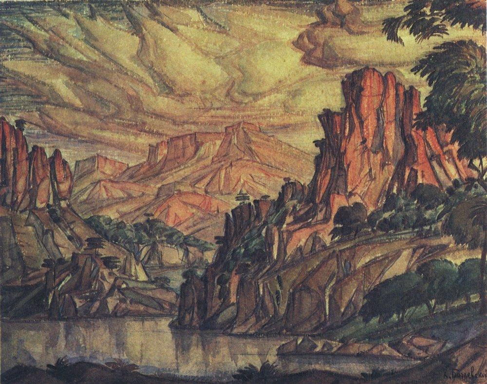 The Crimean landscape - Konstantin Bogaevsky - WikiArt.org 