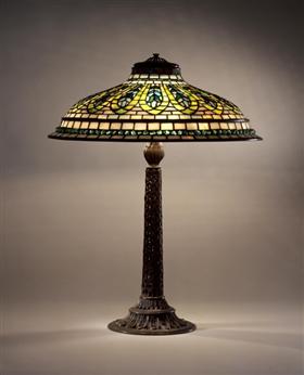 Library Lamp. Indian Hookah design, Louis Comfort Tiffany