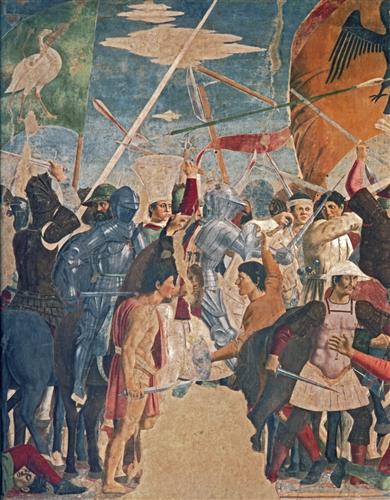Battle between Heraclius and Chosroes (detail) - Piero della Francesca