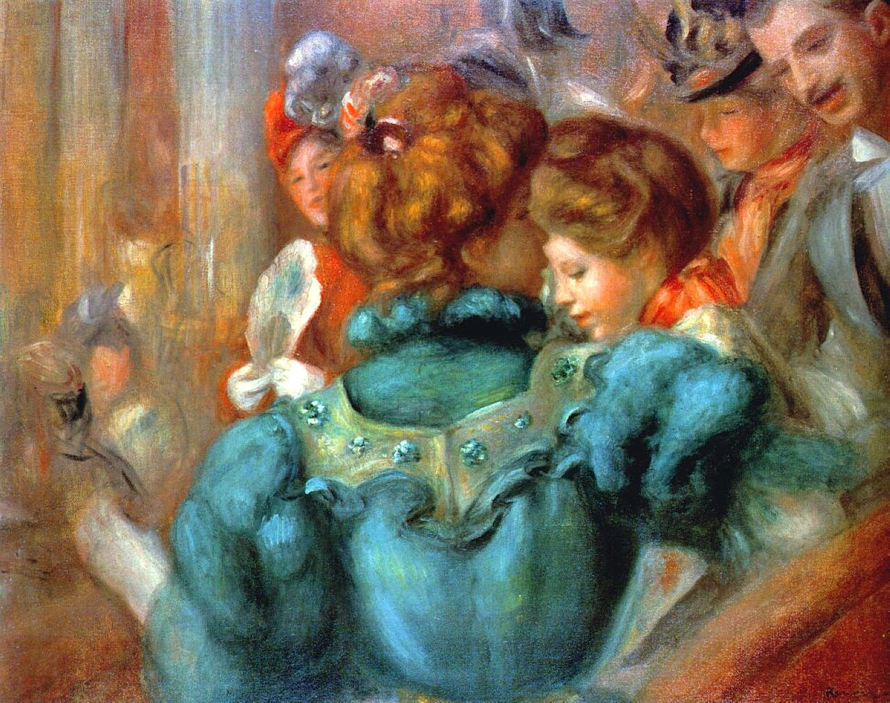 A Box in the Theatre Des Varietes by Pierre-Auguste Renoir, 1898