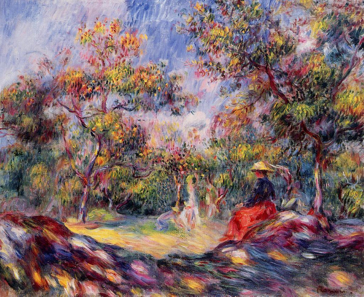 Woman in a Landscape PierreAuguste Renoir