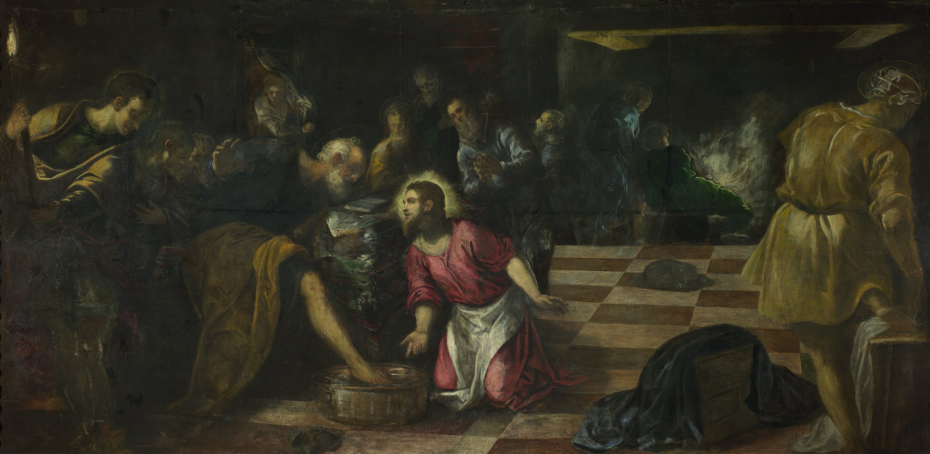 Christ Washing The Feet Of The Disciples Tintoretto