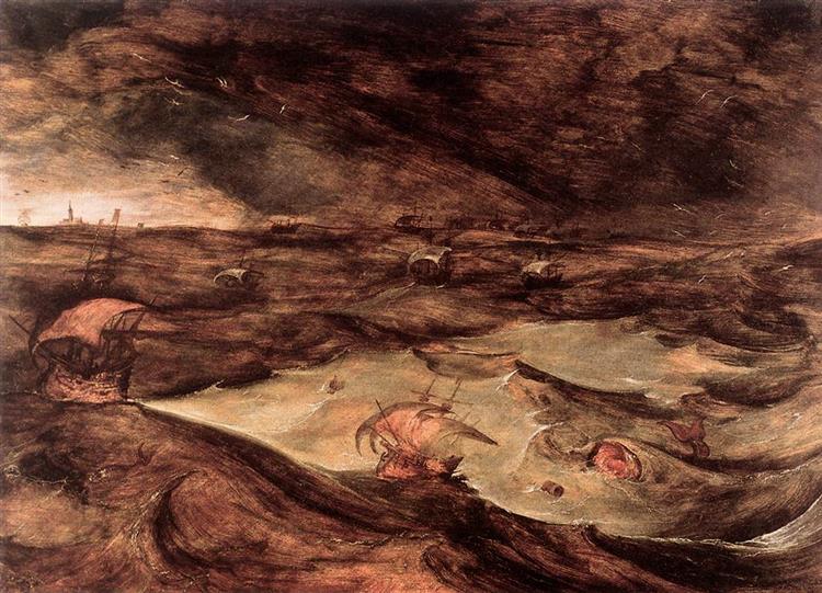 Tormenta en el mar, c.1569 - Pieter Brueghel el Viejo