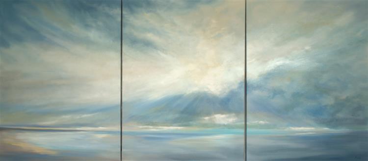 Heavenly Light XII, triptych (detail), 2013 - Finch Sheila