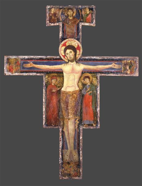 The Crucifixion with the Virgin Mary and St John - Альберто Сотио