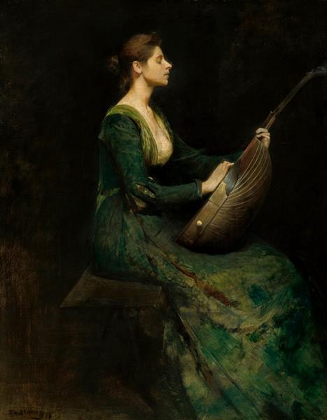 Lady with a Lute, 1886 - Thomas Wilmer Dewing
