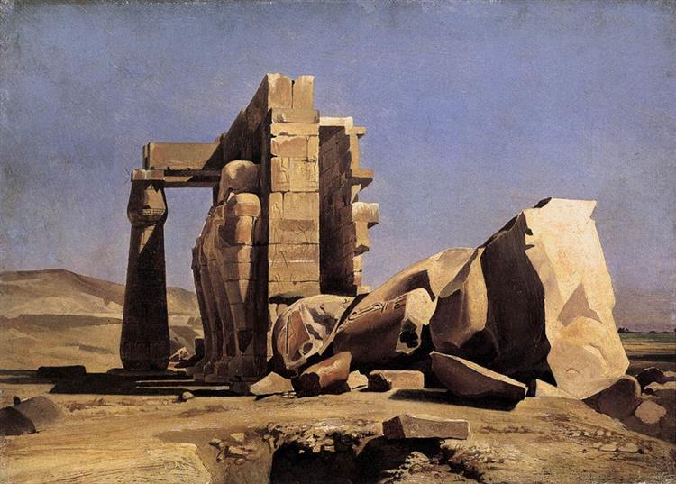 Egyptian Temple, 1840 - Марк Габриэль Шарль Глейр