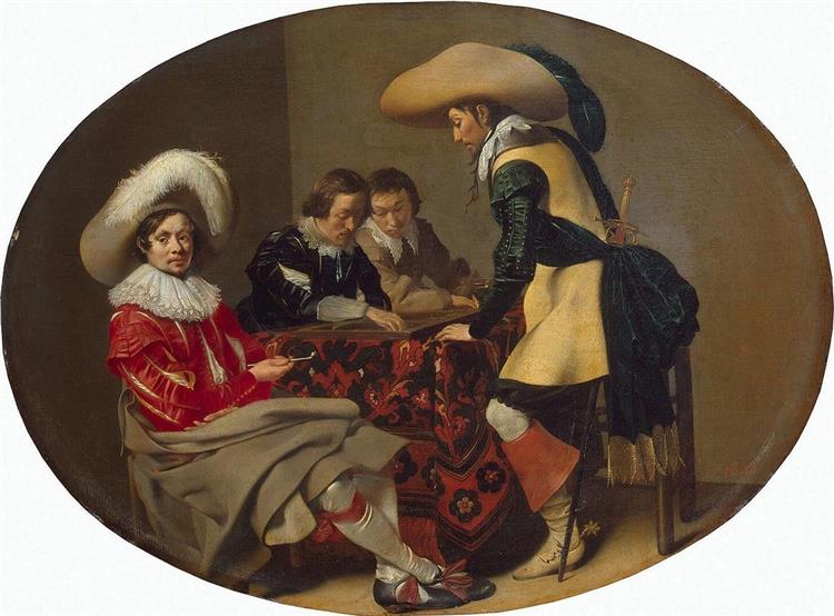 Officers Playing Tric Trac - Willem Cornelisz Duyster