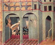 Predella Panel. The Annunciation to Sobac - П'єтро Лоренцетті