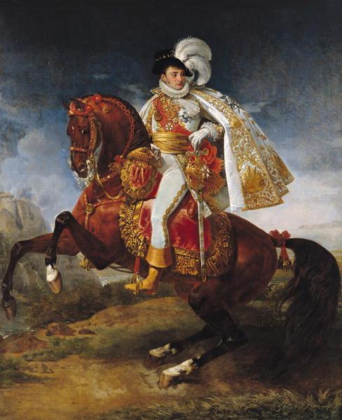 Equestrian Portrait of Jérôme Bonaparte, 1808 - Антуан-Жан Гро