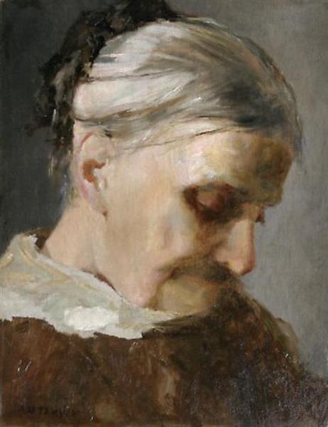 A Study of An Old Woman, 1890 - Abbott Handerson Thayer