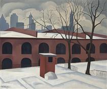 View from Brooklyn - George Ault