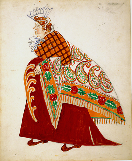 Matchmaker. Sketch of the Costume for the Ballet 'The Jester', 1915 - Mijaíl Lariónov
