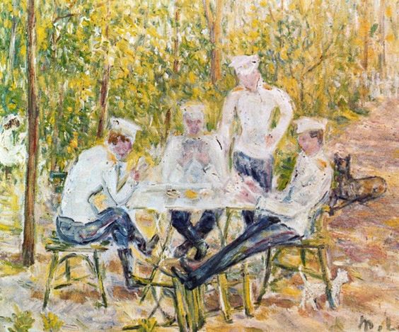 Soldiers Playing Cards, 1903 - Mikhail Larionov