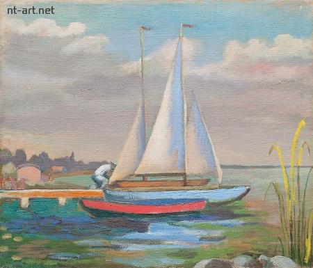 Sailboat, 1949 - Roman Selsky