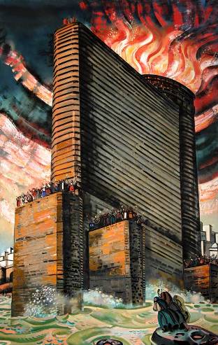 Maiden Tower (The Right Side of the Triptych), 2007 - Tahir Salahov