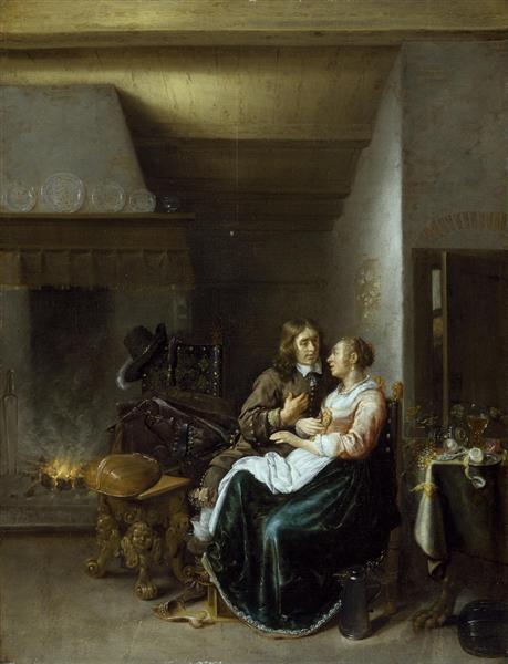 a Couple in An Interior, 1652 - Ян Минсе Моленар
