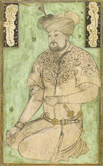 Portrait of Sultan Husayn Mirza Bayqara at the Age of About 50 Years. - Behzad