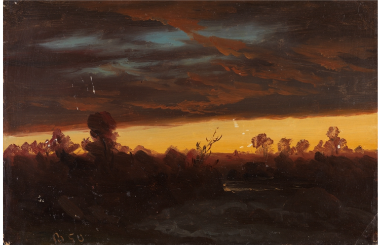 Skystudie, 1850 - Knud Baade