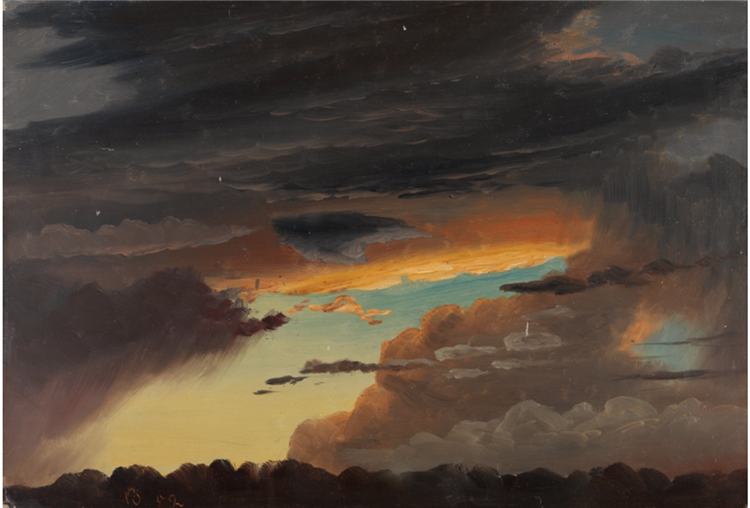 Skystudie, 1852 - Knut Baade