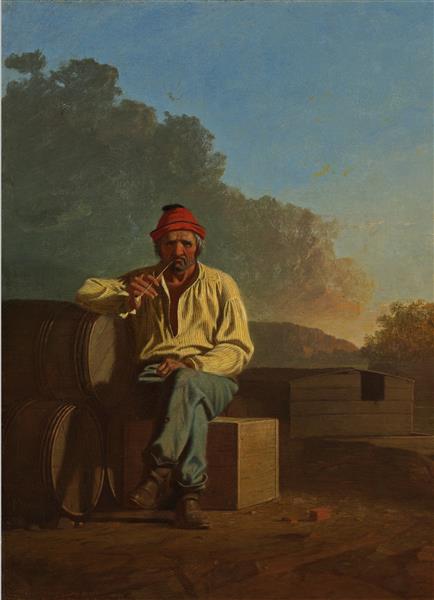 Mississippi Boatman, 1850 - George Caleb Bingham