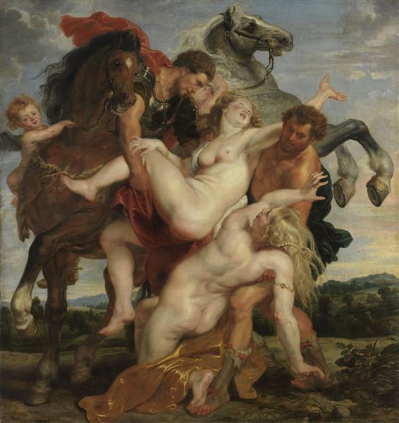 Похищение дочерей Левкиппа, c.1618 - Питер Пауль Рубенс