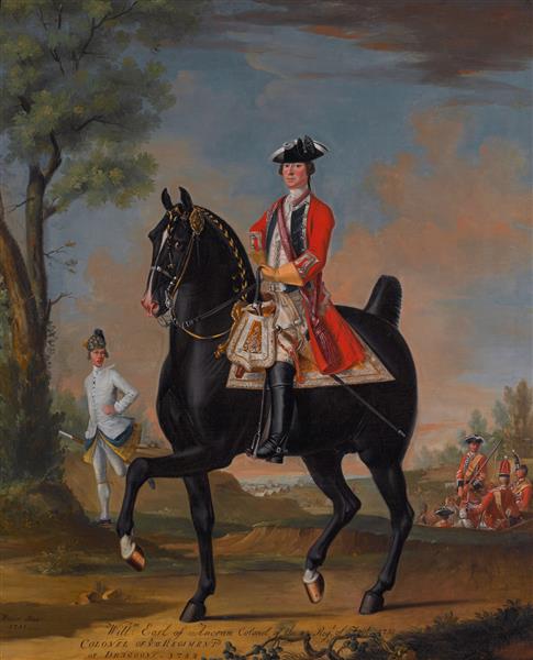 William Kerr, 4th Marquess of Lothian on a Charger, 1751 - Дэвид Морье
