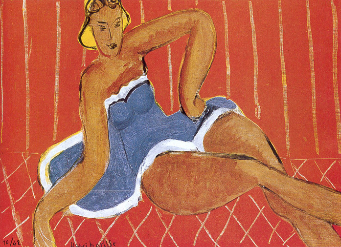 Танцівниця сидить на столі, 1942 - Анрі Матісс