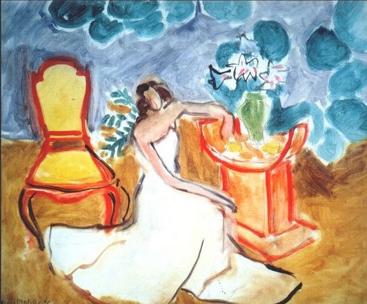 Дівчина в білій сукні (II), 1941 - Анрі Матісс
