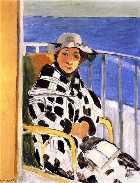 Mlle Matisse in a Scottish Plaid, 1918 - Анри Матисс