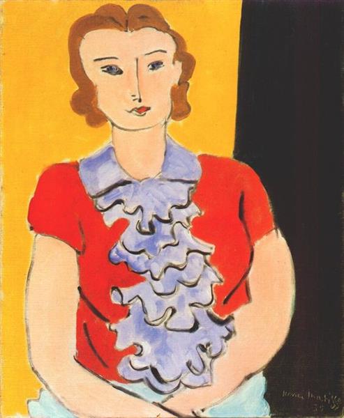 The Blue Jabot, 1935 - Henri Matisse