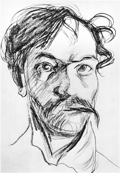 Stanislaw Wyspianski Self Portrait, 1907 - Stanisław Wyspiański