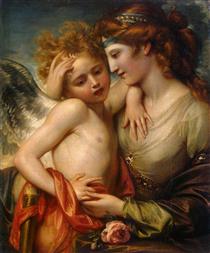 Venus Consoling Cupid Stung by a Bee - Benjamin West
