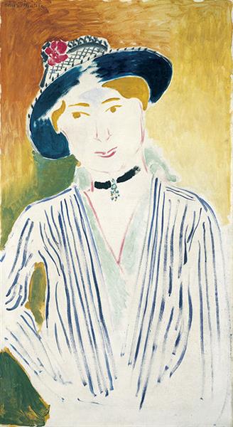 Marguerite in a Striped Jacket, 1914 - Henri Matisse