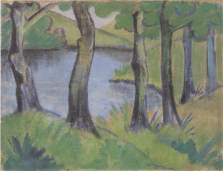 Waldsee, 1919 - Otto Mueller