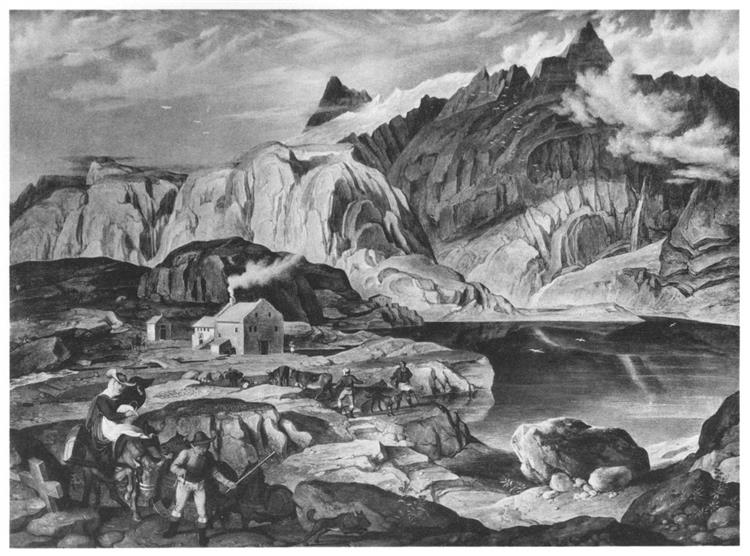 Der Grimselpaß, 1813 - Йозеф Антон Кох