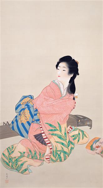Daughter Miyuki, 1914 - Uemura Shoen