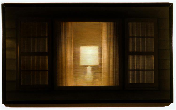 Lamp in window, 2003 - Dan Witz