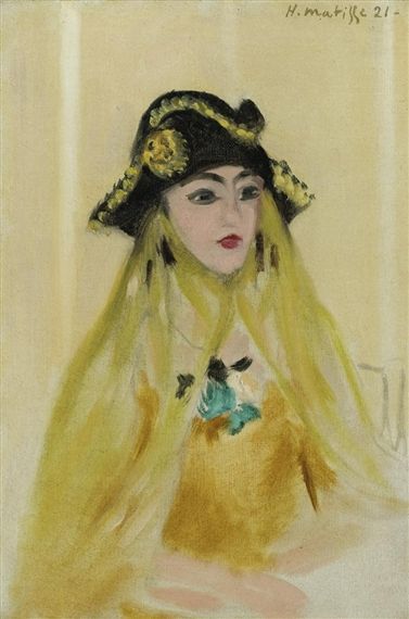 Venetian Woman En Buste, 1921 - 馬蒂斯