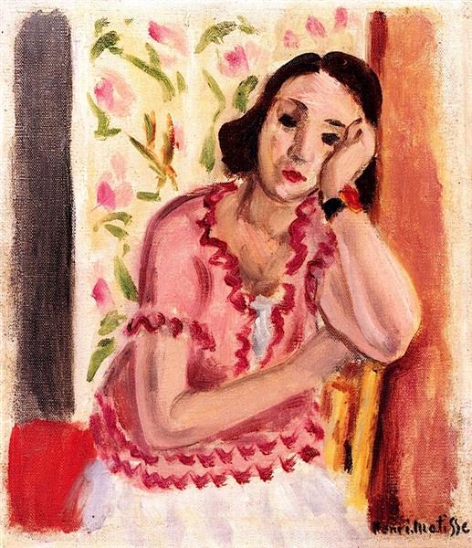 Woman Leaning, 1923 - Анри Матисс