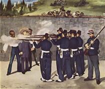 Die Erschießung Kaiser Maximilians von Mexiko - Édouard Manet