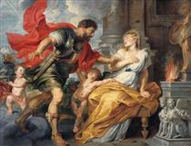 Marte y Rea Silvia - Peter Paul Rubens