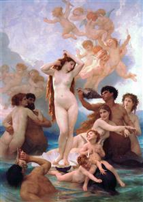 Die Geburt der Venus - William Adolphe Bouguereau