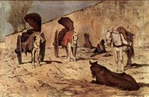 Roman transport wagons - Giovanni Fattori